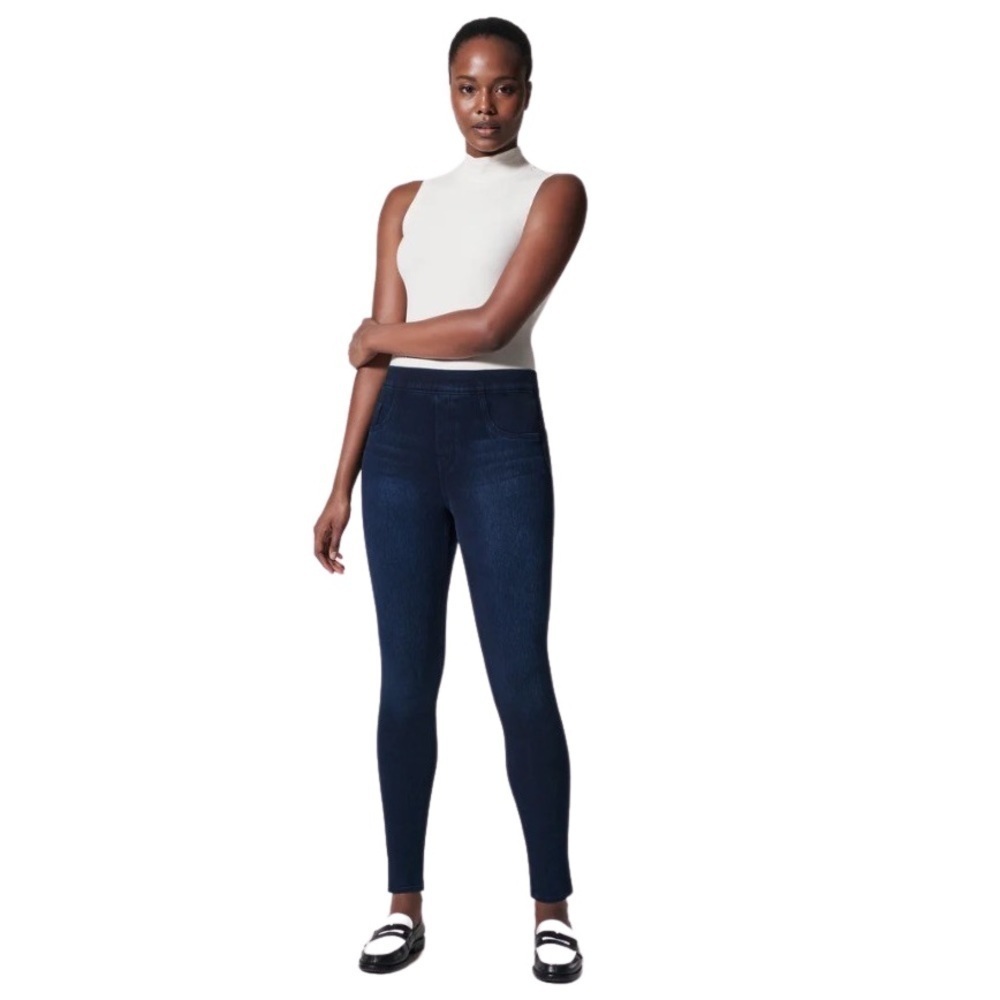 Spanx Women Jean-ish Ankle Length Leggings Gray Size S/P